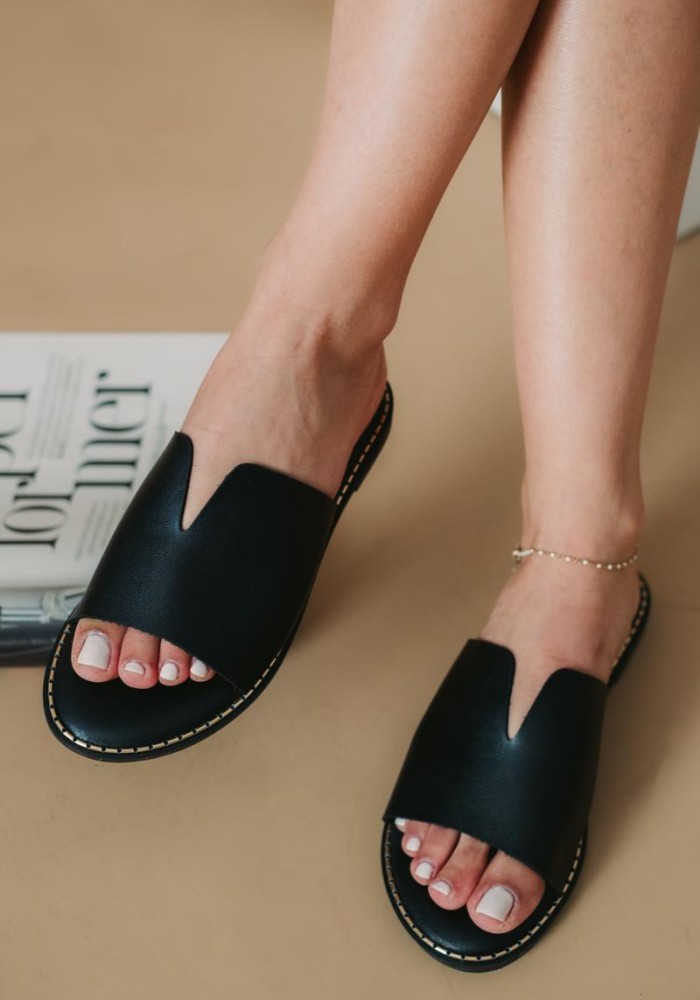 Γυναικεία Flat 330.0725-10-L ΜΑΥΡΟ