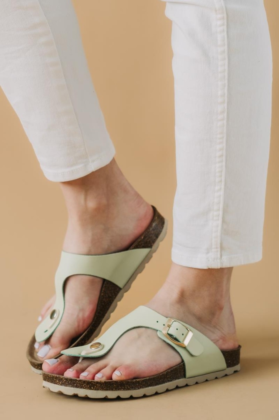 BOXER Fussbett flatforms με T-bar 031.97055-L ΜΕΝΤΑ