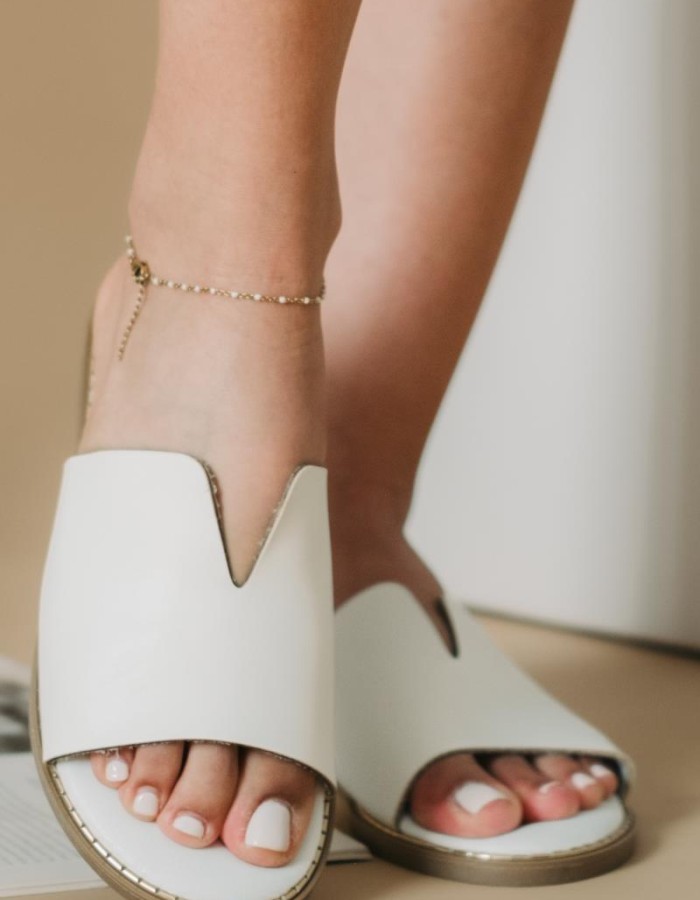 Γυναικεία Flat 330.0725-10-L ΑΣΠΡΟ