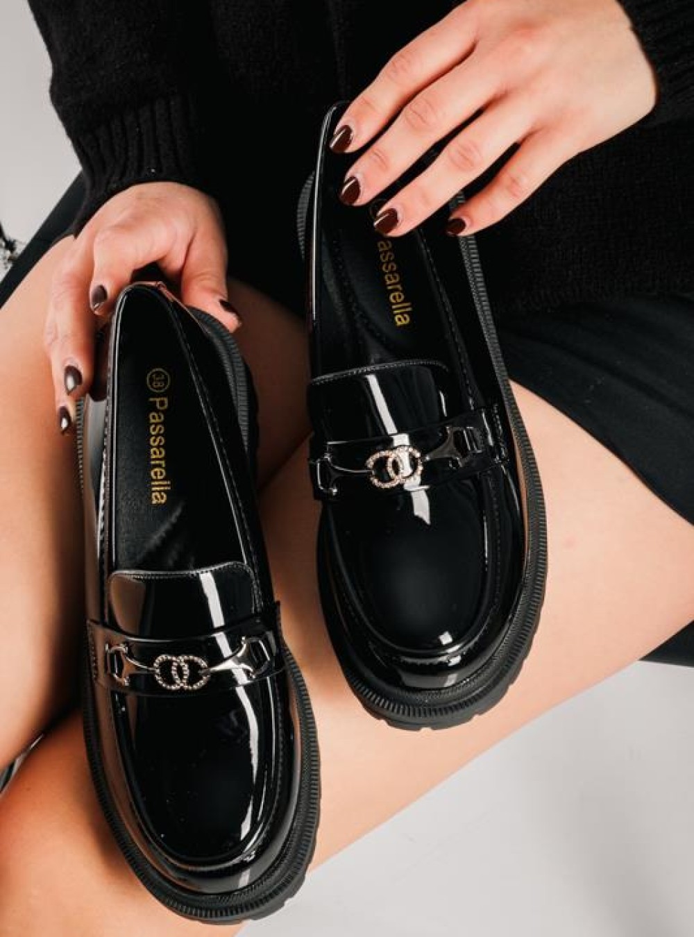 Chunky λουστρίνι loafers ΜΑΥΡΟ Chunky λουστρίνι loafers ΜΑΥΡΟ