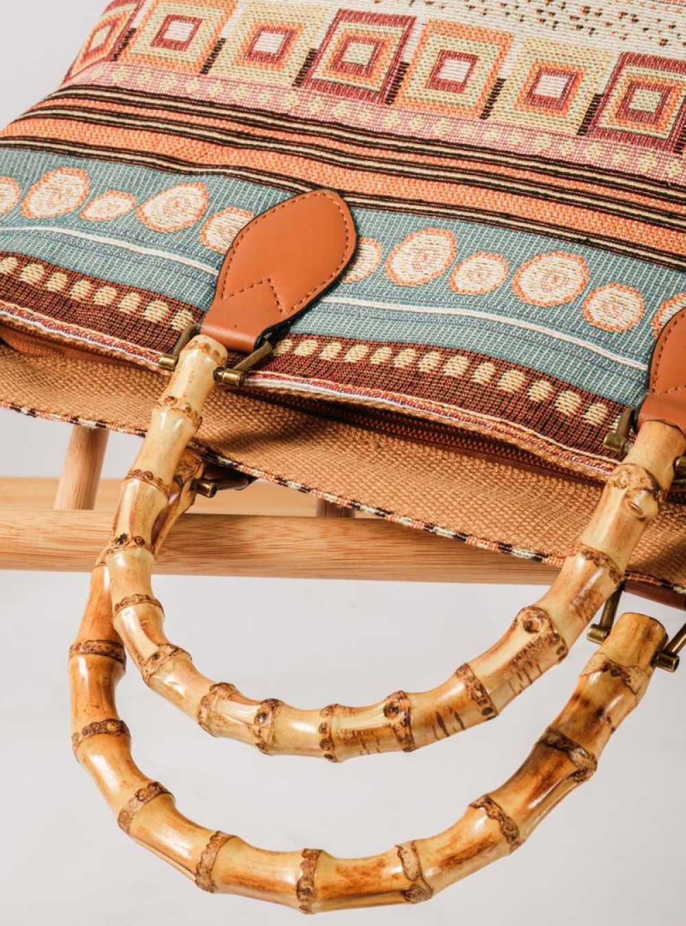 Τσάντα χειρός boho style ΜΠΕΖ Τσάντα χειρός boho style ΜΠΕΖ