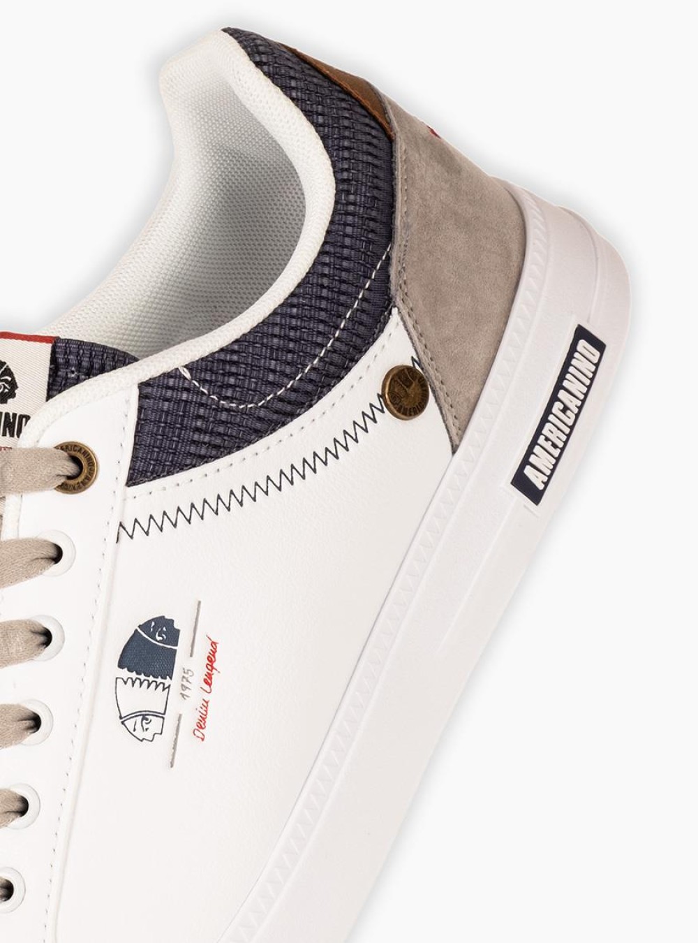 AMERICANINO Ανδρικά sneakers ΑΣΠΡΟ AMERICANINO Ανδρικά sneakers ΑΣΠΡΟ
