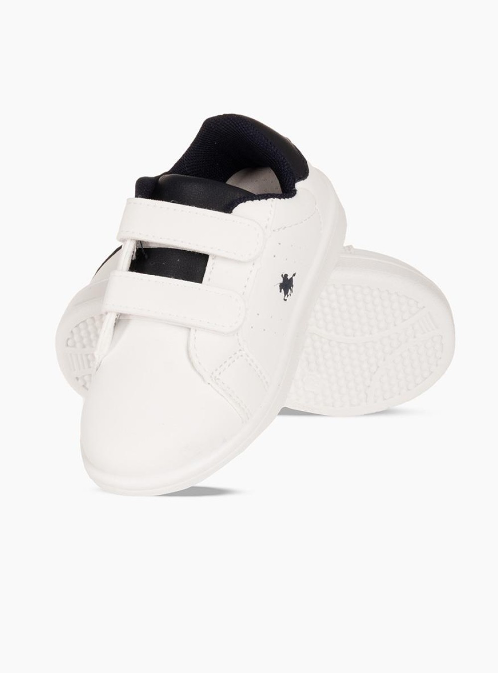 Παιδικά sneakers με velcro ΑΣΠΡΟ/ΜΠΛΕ