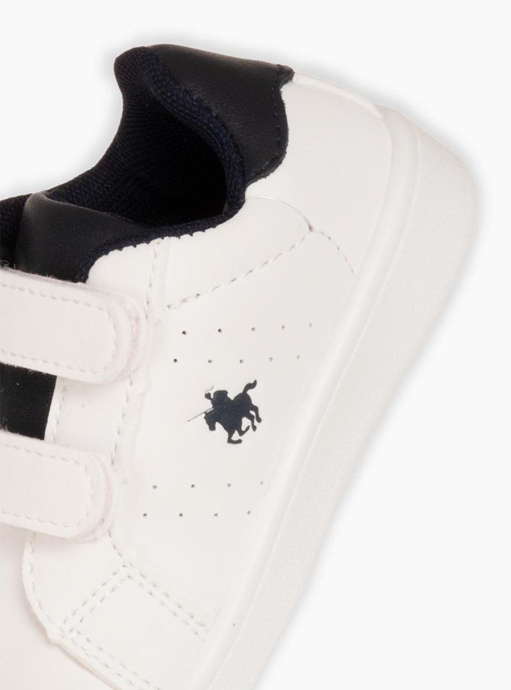 Παιδικά sneakers με velcro ΑΣΠΡΟ/ΜΠΛΕ