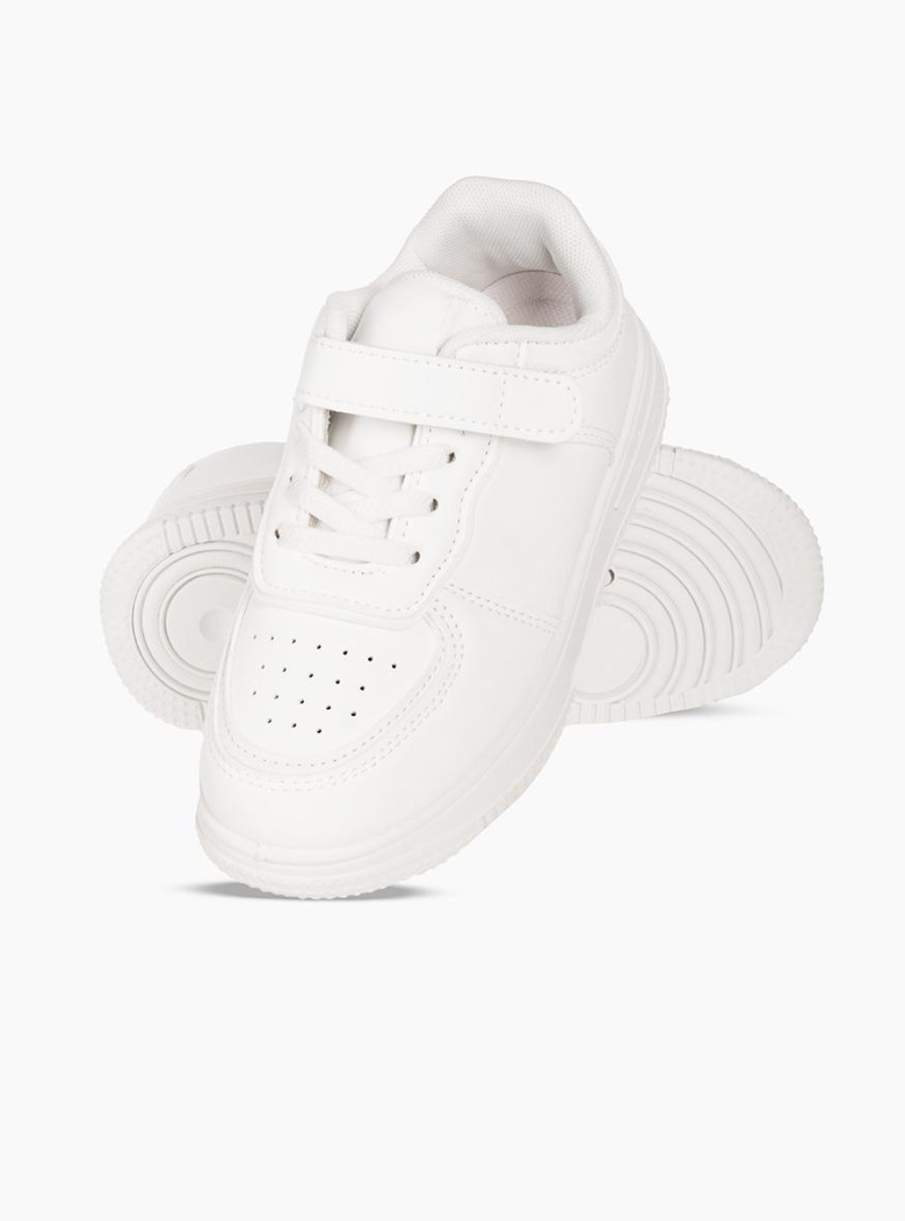 Παιδικό αθλητικό με κορδόνια και velcro ΑΣΠΡΟ Παιδικό αθλητικό με κορδόνια και velcro ΑΣΠΡΟ