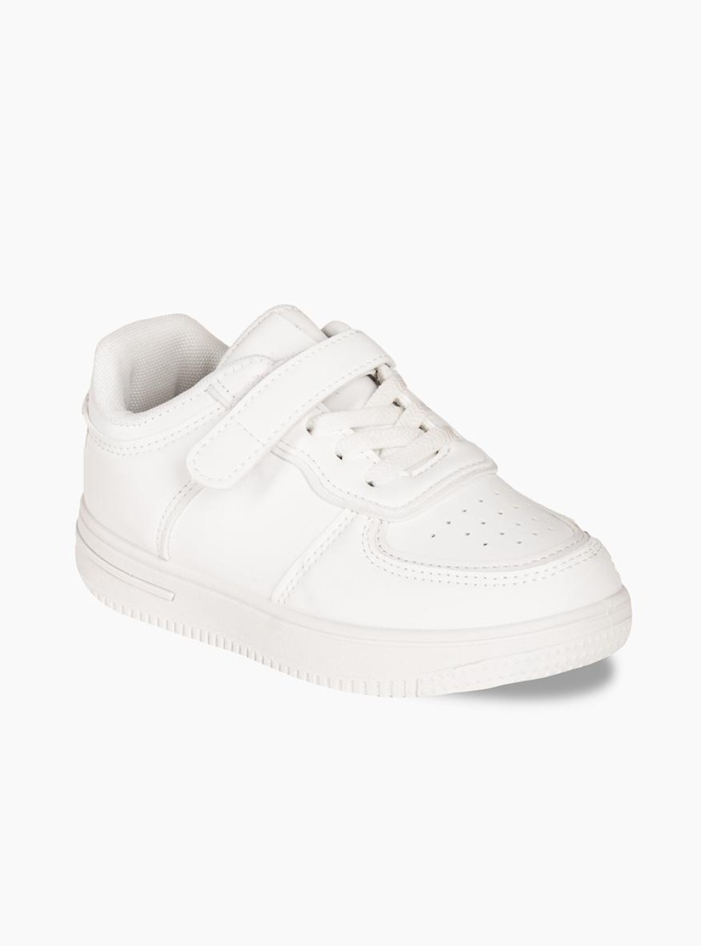 Παιδικό αθλητικό με κορδόνια και velcro ΑΣΠΡΟ Παιδικό αθλητικό με κορδόνια και velcro ΑΣΠΡΟ