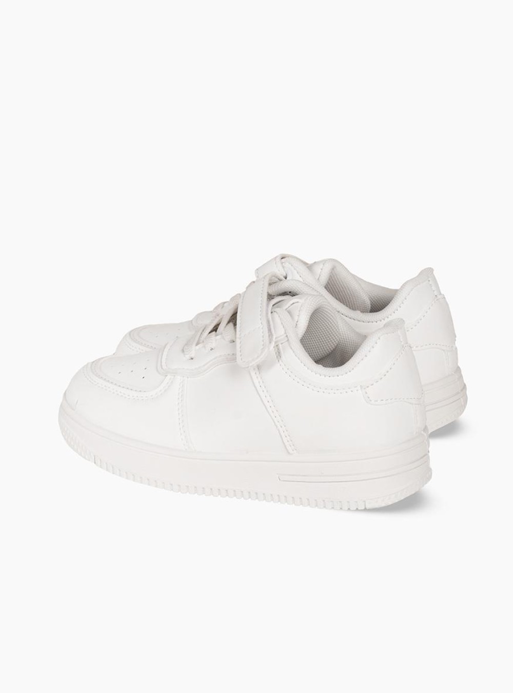 Παιδικό αθλητικό με κορδόνια και velcro ΑΣΠΡΟ Παιδικό αθλητικό με κορδόνια και velcro ΑΣΠΡΟ