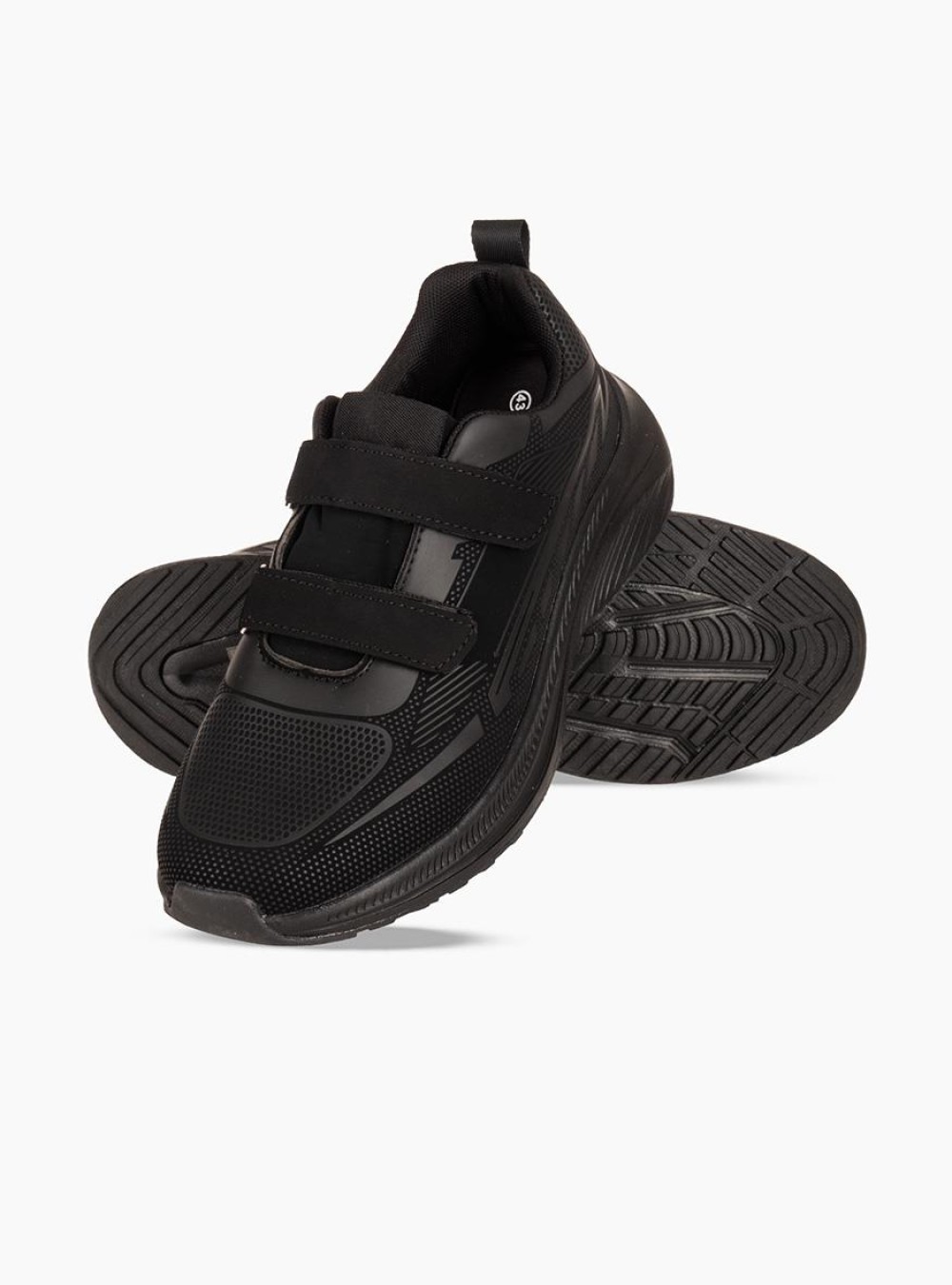 Εφηβικά αθλητικά με velcro ΜΑΥΡΟ Εφηβικά αθλητικά με velcro ΜΑΥΡΟ