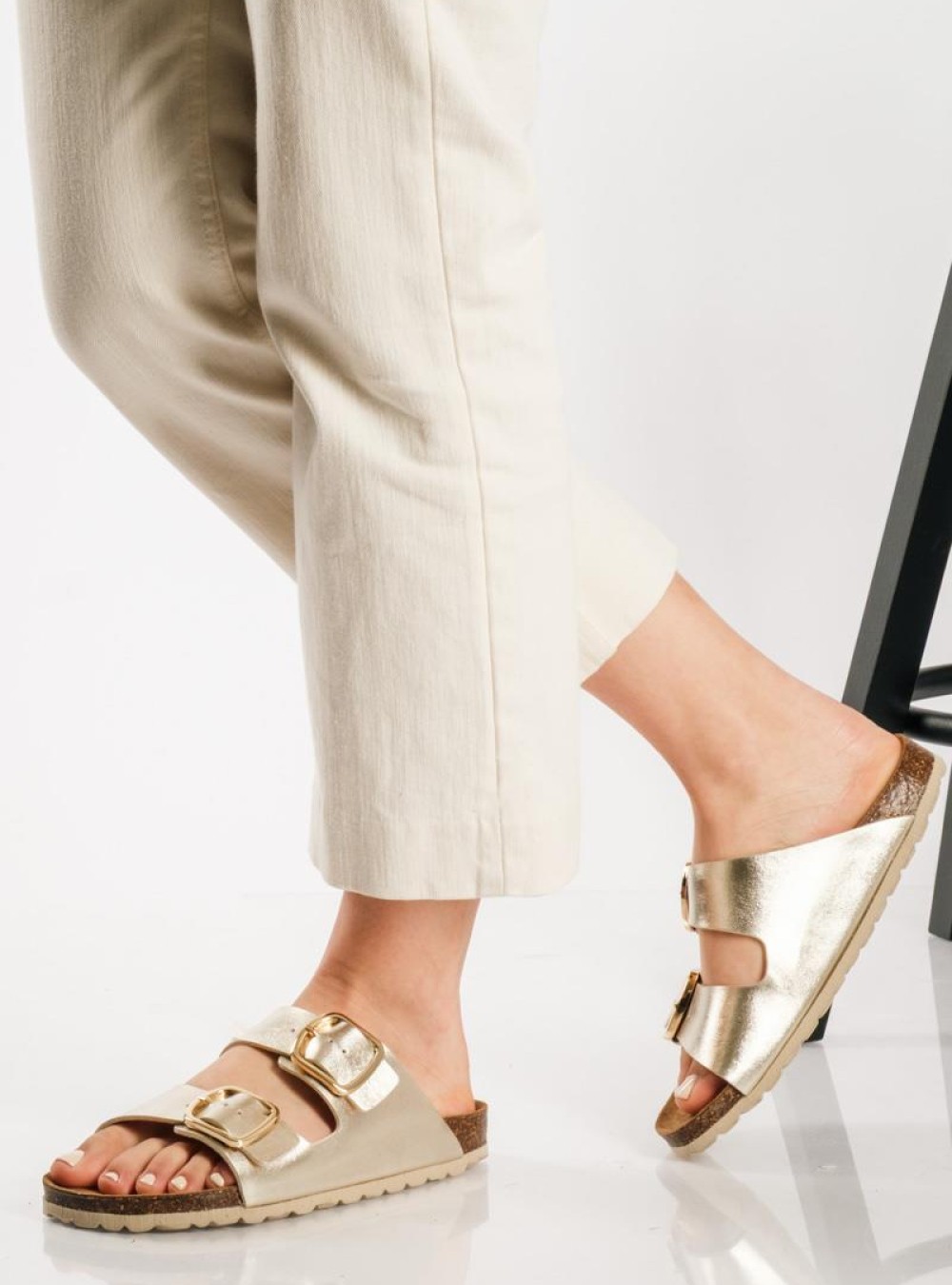 PAREX Flatforms δερμάτινα με δυο φάσες ΧΡΥΣΟ PAREX Flatforms δερμάτινα με δυο φάσες ΧΡΥΣΟ
