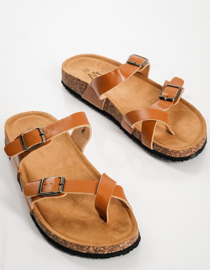 Fussbett flatforms πέδιλα με χιαστί φάσα ΤΑΜΠΑ