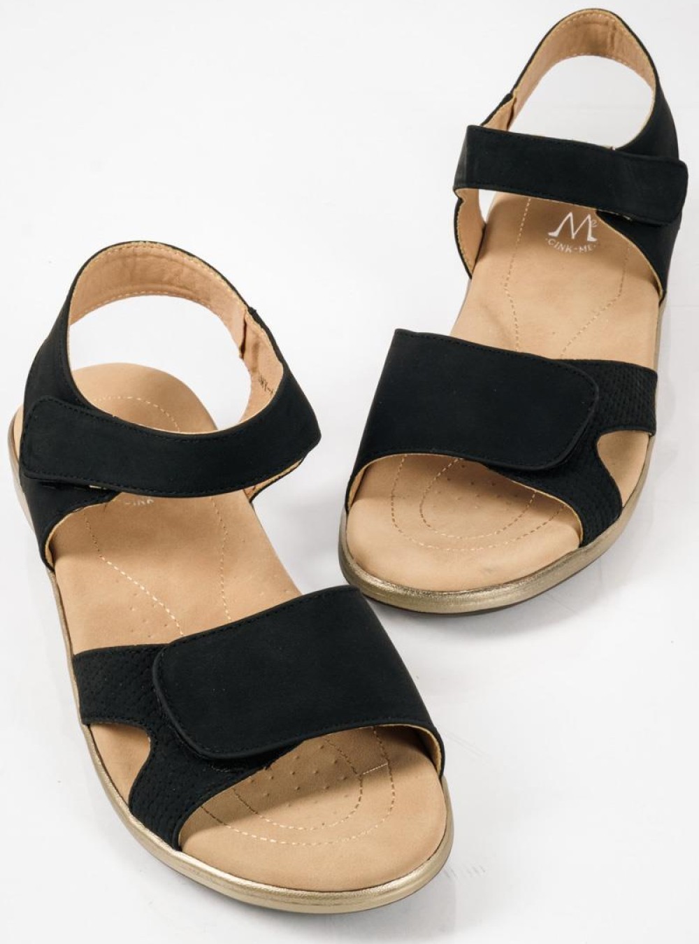 Comfort πέδιλο με ρυθμιζόμενα λουριά ΜΑΥΡΟ Comfort πέδιλο με ρυθμιζόμενα λουριά ΜΑΥΡΟ