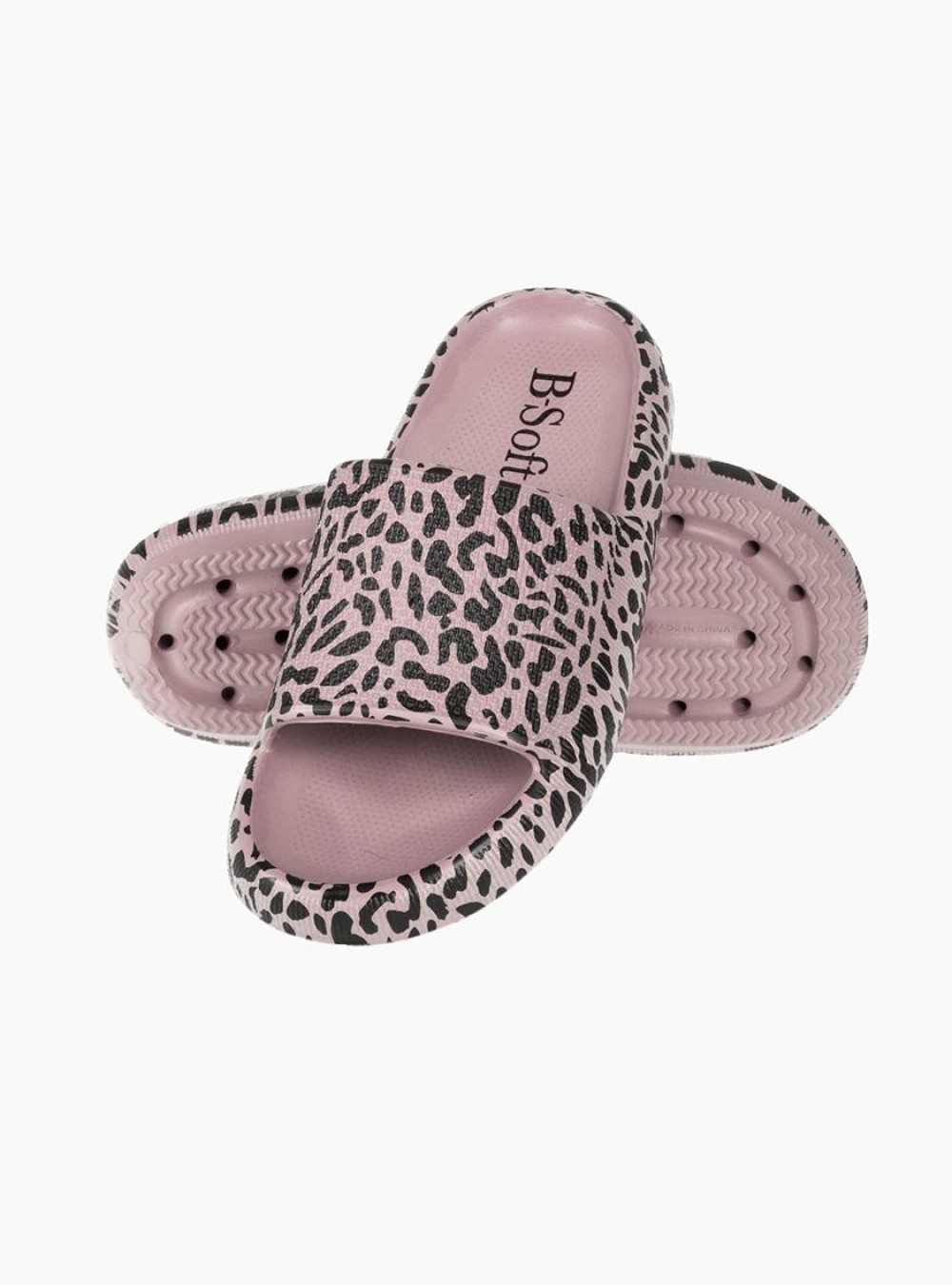 B-SOFT γυναικείες animal-print σαγιονάρες ΜΩΒ B-SOFT γυναικείες animal-print σαγιονάρες ΜΩΒ