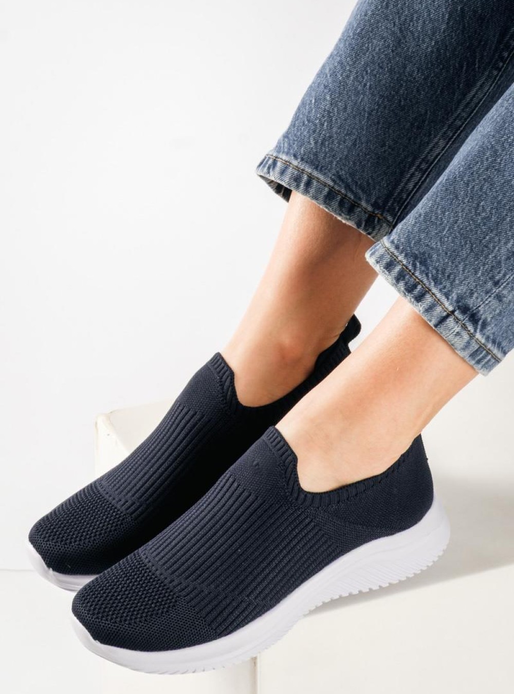 Slip-on sneakers τύπου κάλτσα ΜΠΛΕ Slip-on sneakers τύπου κάλτσα ΜΠΛΕ