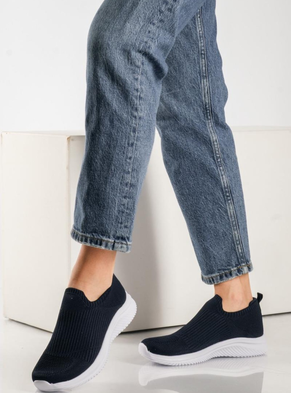 Slip-on sneakers τύπου κάλτσα ΜΠΛΕ Slip-on sneakers τύπου κάλτσα ΜΠΛΕ