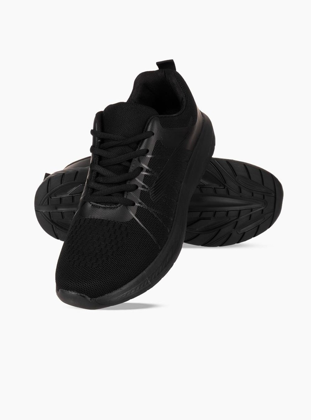 Ανδρικό υφασμάτινο running sneaker ΜΑΥΡΟ Ανδρικό υφασμάτινο running sneaker ΜΑΥΡΟ