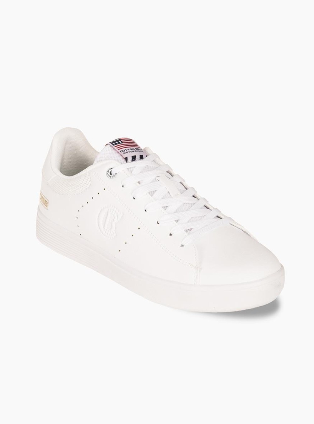 COTTON BELT Ανδρικό sneaker ΑΣΠΡΟ COTTON BELT Ανδρικό sneaker ΑΣΠΡΟ