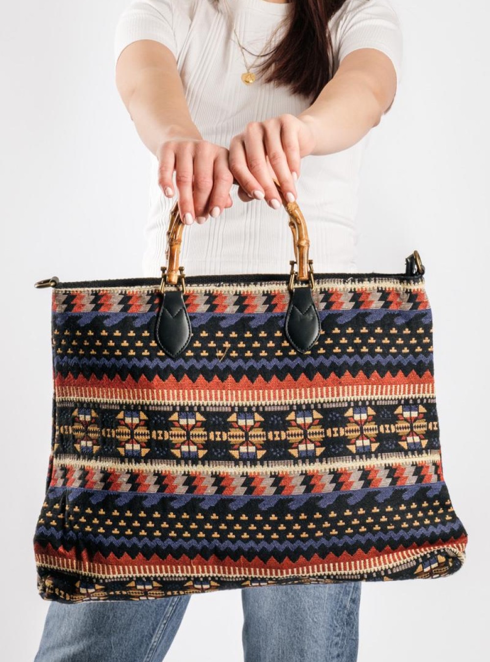 Τσάντα χειρός boho style ΜΑΥΡΟ Τσάντα χειρός boho style ΜΑΥΡΟ