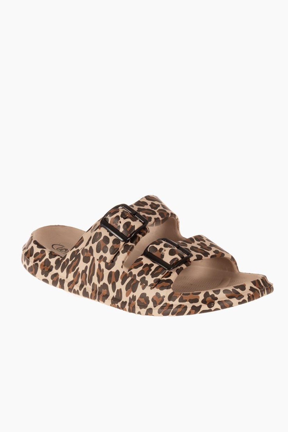 Cubanitas Γυναικείες σαγιονάρες με animal print ΛΕΟΠΑΡ