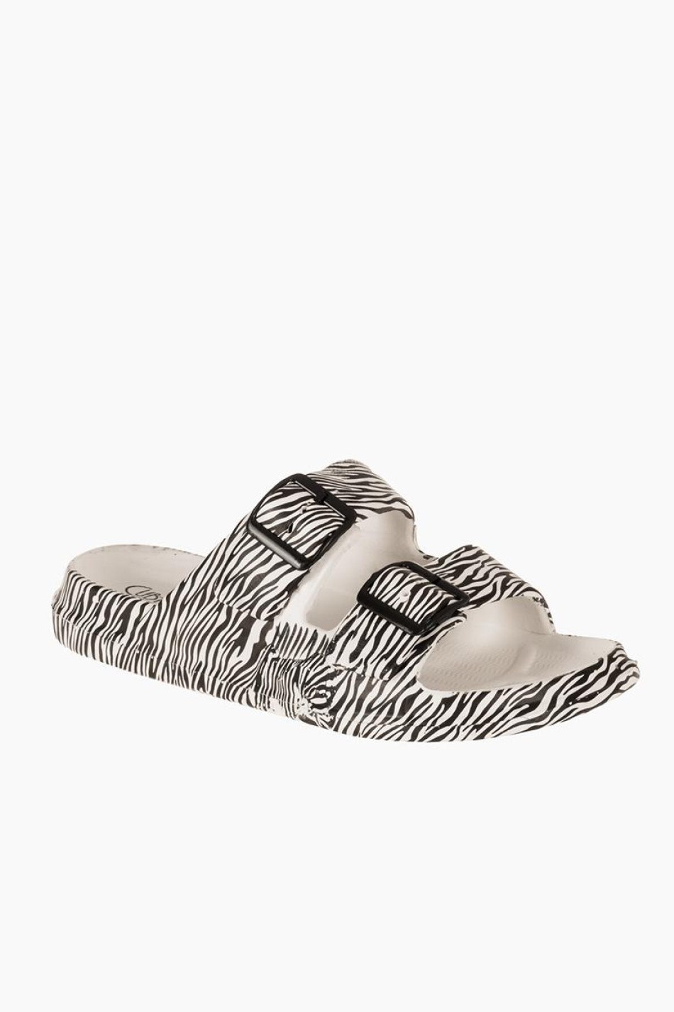 Cubanitas Γυναικείες σαγιονάρες με animal print ZEBRA