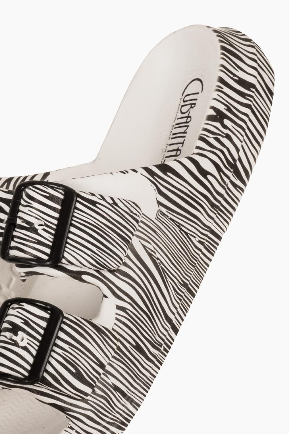 Cubanitas Γυναικείες σαγιονάρες με animal print ZEBRA Cubanitas Γυναικείες σαγιονάρες με animal print ZEBRA