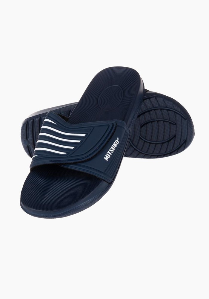 Εφηβική σαγιονάρα με velcro ΜΠΛΕ