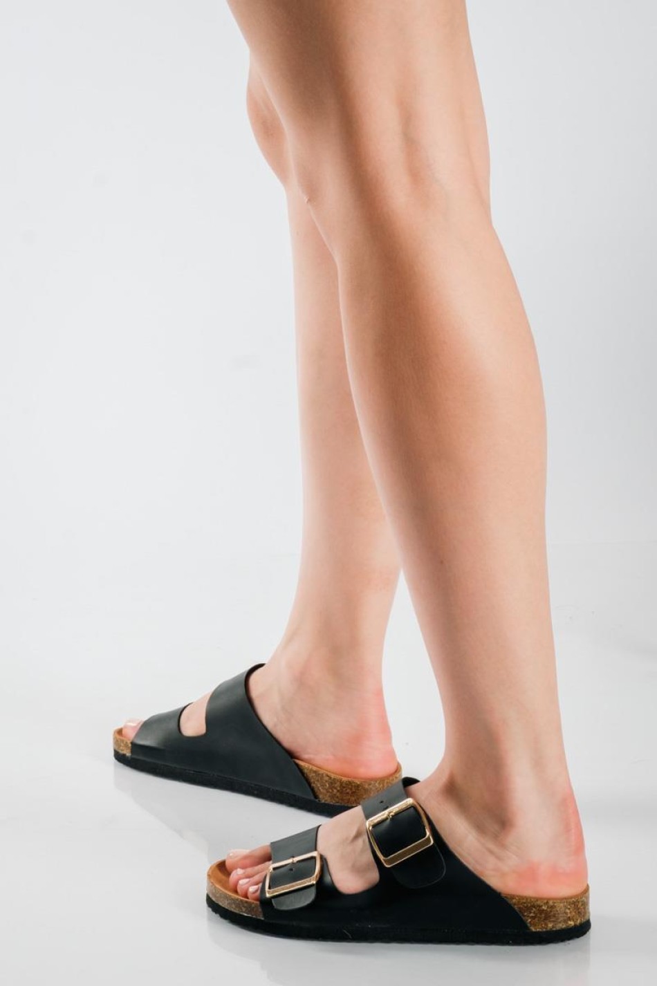 Fussbett flatform πέδιλα με ρυθμιζόμενες φάσες ΜΑΥΡΟ Fussbett flatform πέδιλα με ρυθμιζόμενες φάσες ΜΑΥΡΟ