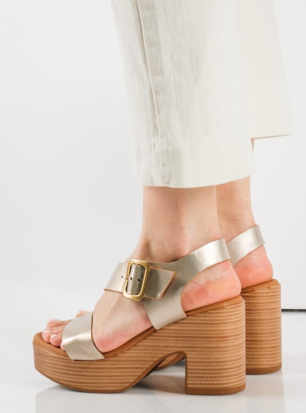 RAGAZZA Δερμάτινο πέδιλο με χιαστί λουρί ΑΜΜΟΥ RAGAZZA Δερμάτινο πέδιλο με χιαστί λουρί ΑΜΜΟΥ