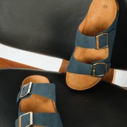 Fussbett flatform πέδιλα με ρυθμιζόμενες φάσες ΜΠΛΕ Fussbett flatform πέδιλα με ρυθμιζόμενες φάσες ΜΠΛΕ