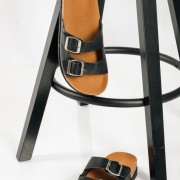 Fussbett flatform πέδιλα με ρυθμιζόμενες φάσες ΜΑΥΡΟ Fussbett flatform πέδιλα με ρυθμιζόμενες φάσες ΜΑΥΡΟ
