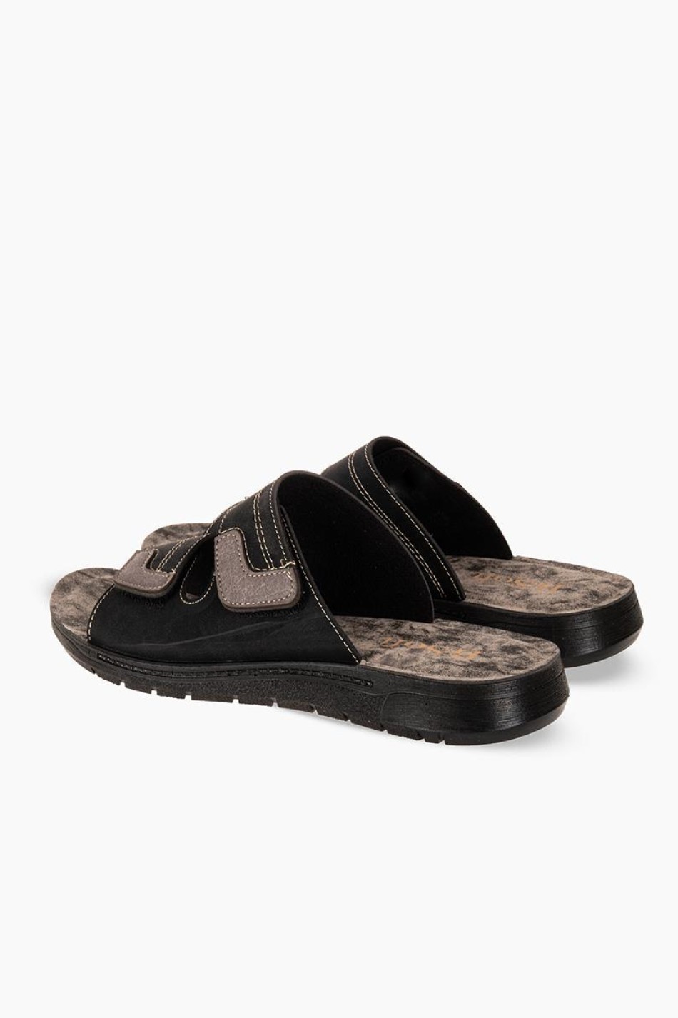 B-SOFT Ανδρικές παντόφλες με velcro ΜΑΥΡΟ B-SOFT Ανδρικές παντόφλες με velcro ΜΑΥΡΟ