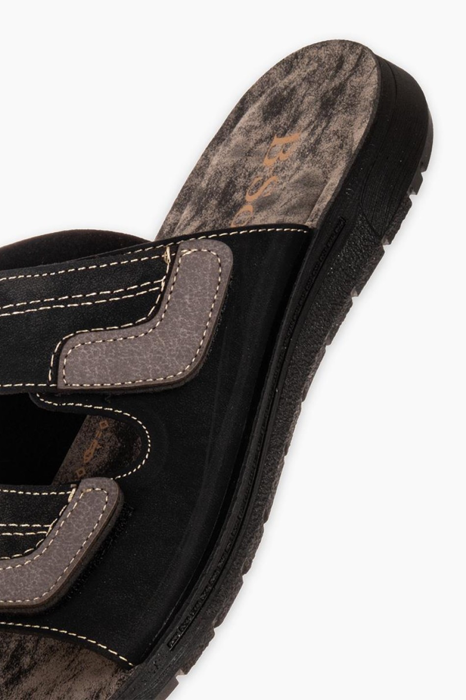 B-SOFT Ανδρικές παντόφλες με velcro ΜΑΥΡΟ B-SOFT Ανδρικές παντόφλες με velcro ΜΑΥΡΟ
