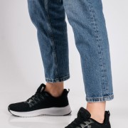 Γυναικείο υφασμάτινο running sneaker ΜΑΥΡΟ Γυναικείο υφασμάτινο running sneaker ΜΑΥΡΟ
