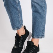 Γυναικείο υφασμάτινο running sneaker ΜΑΥΡΟ Γυναικείο υφασμάτινο running sneaker ΜΑΥΡΟ