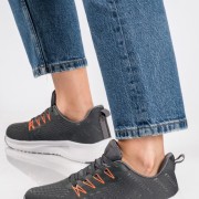 Γυναικείο υφασμάτινο running sneaker ΓΚΡΙ Γυναικείο υφασμάτινο running sneaker ΓΚΡΙ
