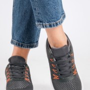 Γυναικείο υφασμάτινο running sneaker ΓΚΡΙ Γυναικείο υφασμάτινο running sneaker ΓΚΡΙ