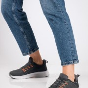 Γυναικείο υφασμάτινο running sneaker ΓΚΡΙ Γυναικείο υφασμάτινο running sneaker ΓΚΡΙ