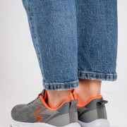 Γυναικεία υφασμάτινα running sneaker ΓΚΡΙ Γυναικεία υφασμάτινα running sneaker ΓΚΡΙ