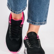 Γυναικεία υφασμάτινα running sneaker ΜΑΥΡΟ Γυναικεία υφασμάτινα running sneaker ΜΑΥΡΟ