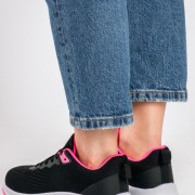Γυναικεία υφασμάτινα running sneaker ΜΑΥΡΟ Γυναικεία υφασμάτινα running sneaker ΜΑΥΡΟ
