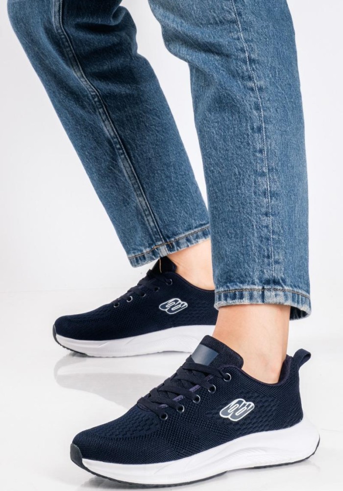 Running υφασμάτινα sneakers ΜΠΛΕ