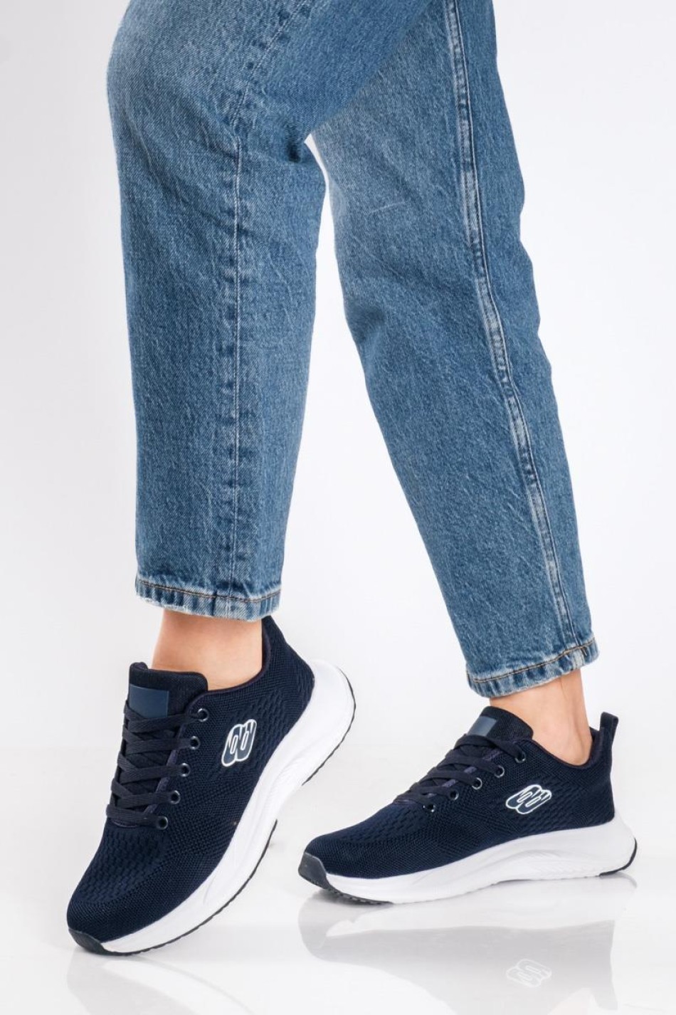 Running υφασμάτινα sneakers ΜΠΛΕ Running υφασμάτινα sneakers ΜΠΛΕ