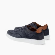 COMMANCHERO Ανδρικά δερμάτινα sneakers ΜΠΛΕ COMMANCHERO Ανδρικά δερμάτινα sneakers ΜΠΛΕ