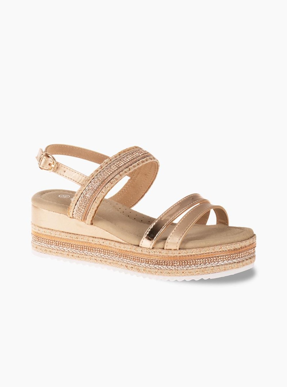 Πέδιλα για κορίτσια με πλατφόρμα ΜΠΡΟΝΖΕ Πέδιλα για κορίτσια με πλατφόρμα ΜΠΡΟΝΖΕ