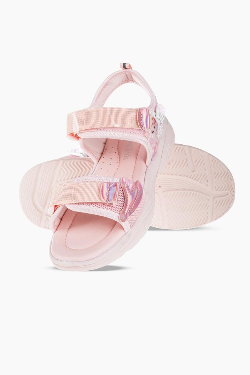 Πέδιλα για κορίτσια με velcro ΡΟΖ
