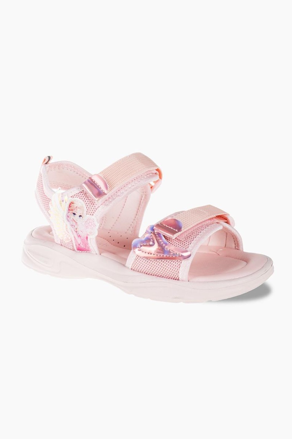 Πέδιλα για κορίτσια με velcro ΡΟΖ