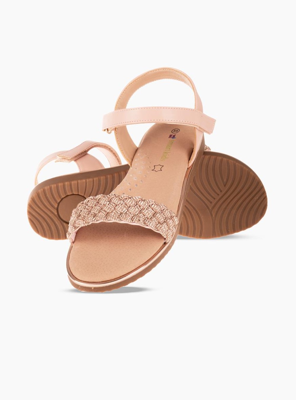 Πέδιλα για κορίτσια με στρας NUDE Πέδιλα για κορίτσια με στρας NUDE