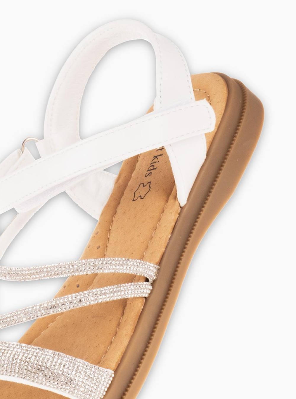 Πέδιλα για κορίτσια με στρας ΑΣΗΜΙ Πέδιλα για κορίτσια με στρας ΑΣΗΜΙ