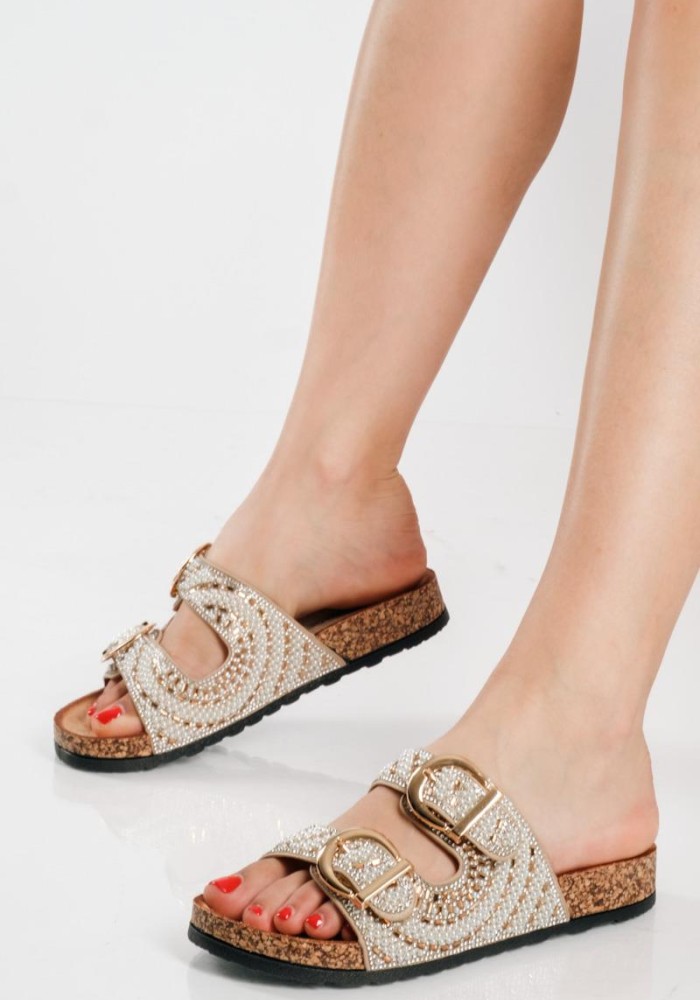 Fussbett flatforms με δυο ιριδίζουσες φάσες ΧΡΥΣΟ