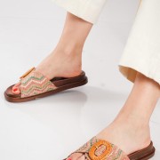 Flatforms με ψάθινη φάσα και αγκράφα MULTI Flatforms με ψάθινη φάσα και αγκράφα MULTI