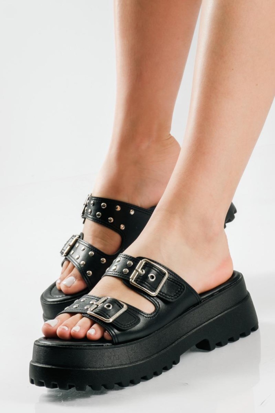Chunky flatforms με δυο ρυθμιζόμενες φάσες ΜΑΥΡΟ Chunky flatforms με δυο ρυθμιζόμενες φάσες ΜΑΥΡΟ